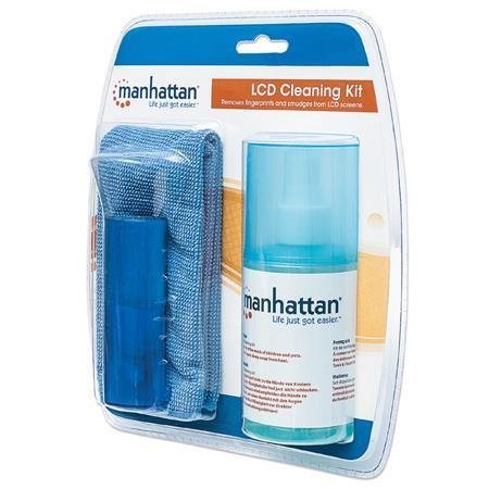 Limpiador LCD Kit Manhattan paño + cepillo 200ml