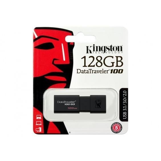 Pendrive 128 GB 3.1 Kingston DT100 G3 negro