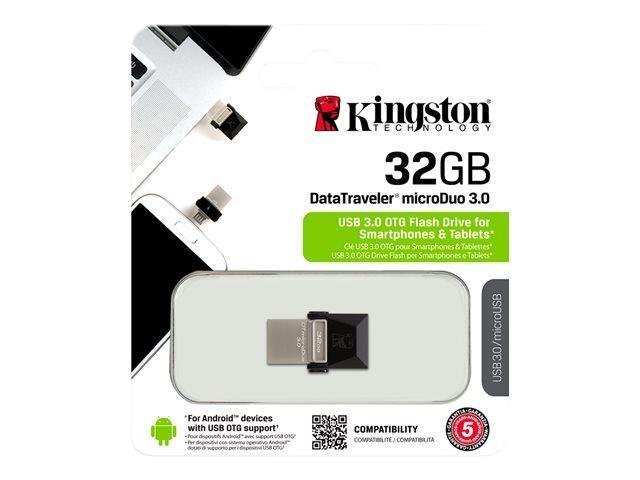 Pendrive 32 GB 3.0  KINGSTON microDuo DTDUO3