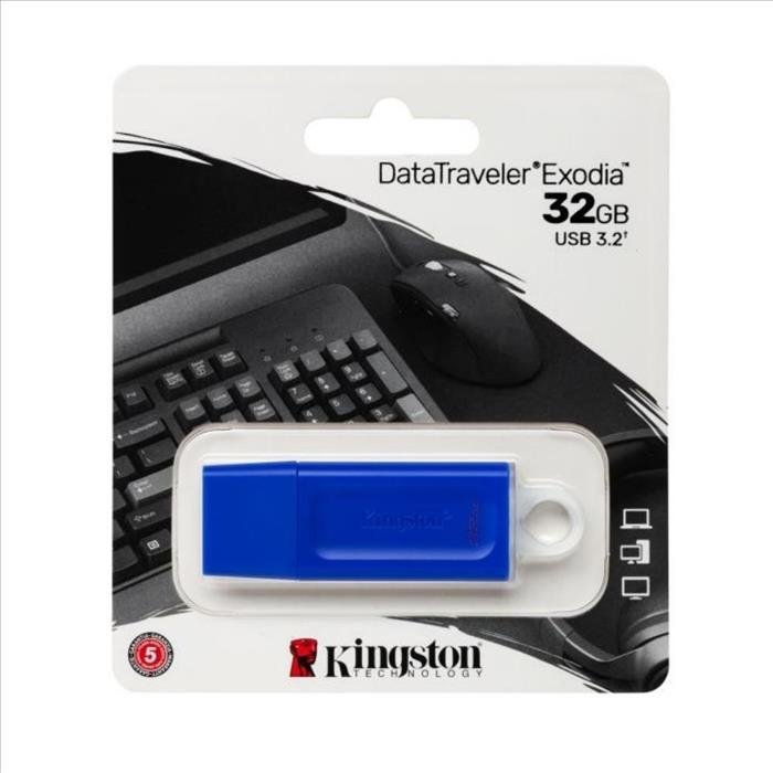 Pendrive 32 GB 3.2 Kingston DTX Exodia azul