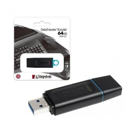 Pendrive 64 GB 3.2 Kingston DTX Exodia negro