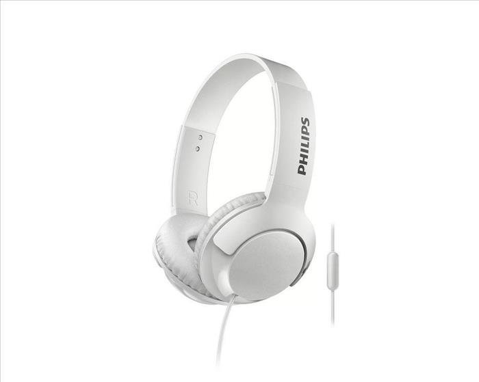 Auricular Philips SHL3075WT/00 On-ear Bass+ blanco