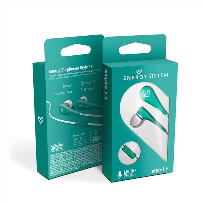 Auricular Energy Sistem Earphones Style 1+ Mint