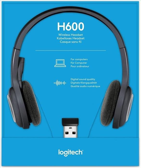 Vincha Logitech H600 Inalambrico c/ micrófono