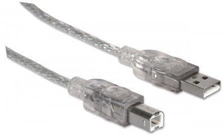 Cable USB 2.0 A/B 3.0 mt Manhattan