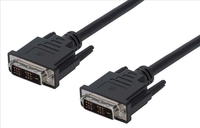 Cable DVI-D M / M 1.8 mt (18+1 pines) Manhattan