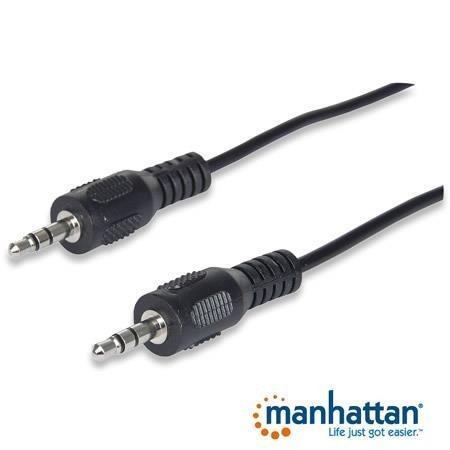 Cable audio plug a plug 1.8mt Manhattan