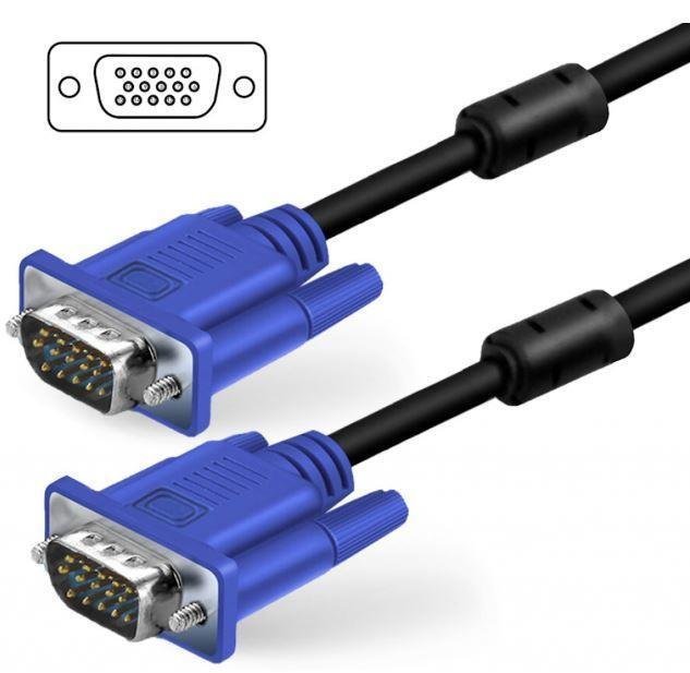 Cable VGA Generico M / M 1.5 mt negro