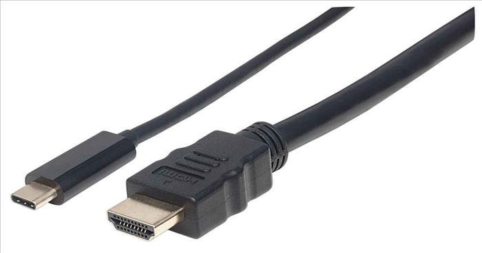 Cable USB C a HDMI 1,0 mt M/M Manhattan