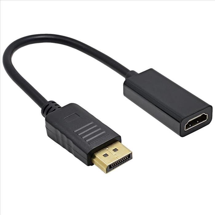 Adaptador DisplayPort a HDMI M / H generico negro