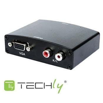 Conversor VGA a HDMI c/ audio Techly