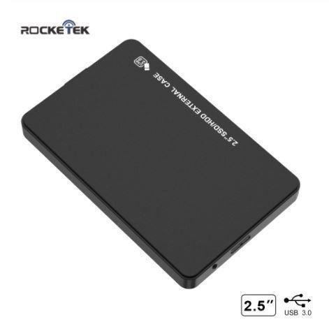 Gabinete disco 2.5″ USB 3.0 Rocketek negro