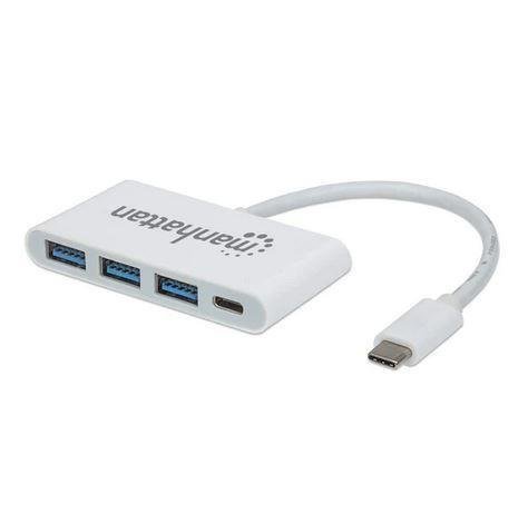 Hub USB-C 3.1 a 3 USB 3.0 H + 1 USB-C H Manhattan