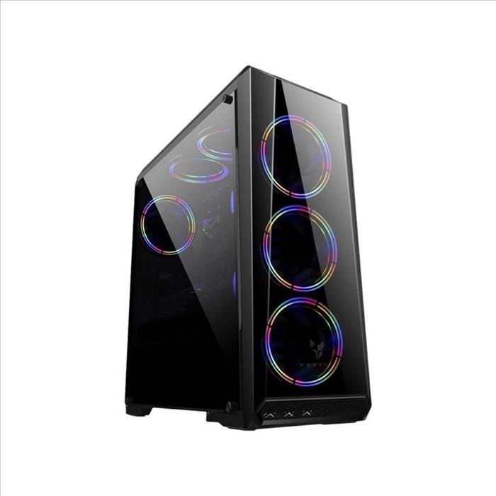 Gabinete PC ATX Gaming Perseo CN21F c/ 3 fan RGB