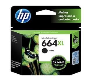 Cartucho original HP 664 Negro XL (F6V31AL)