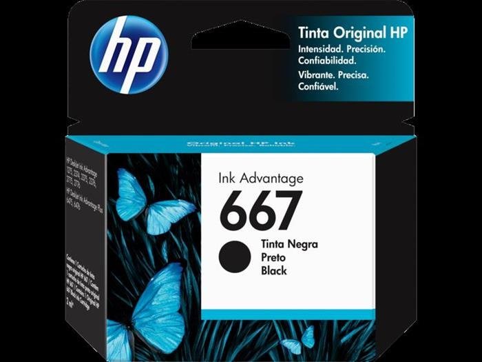 Cartucho original HP 667 Negro 3YM79AL