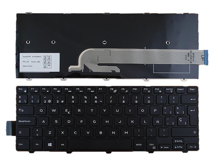 Teclado Dell Inspiron 14-3000 14-5000 14-5100 Esp