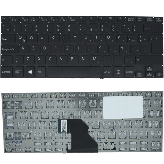 Teclado Sony SVF14 SVF14E SVF14211CLB Esp s/marco