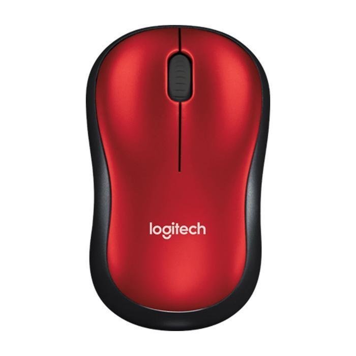 Mouse Logitech M185 Inalámbrico Rojo