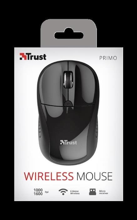 Mouse Trust PRIMO 20322 INALAMBRICO Negro