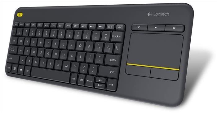 Teclado Logitech K400 Plus Inalámbrico Touch Negro