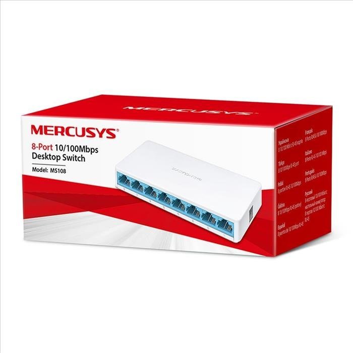 Switch Mercusys MS108 8 bocas 10/100 Escritorio