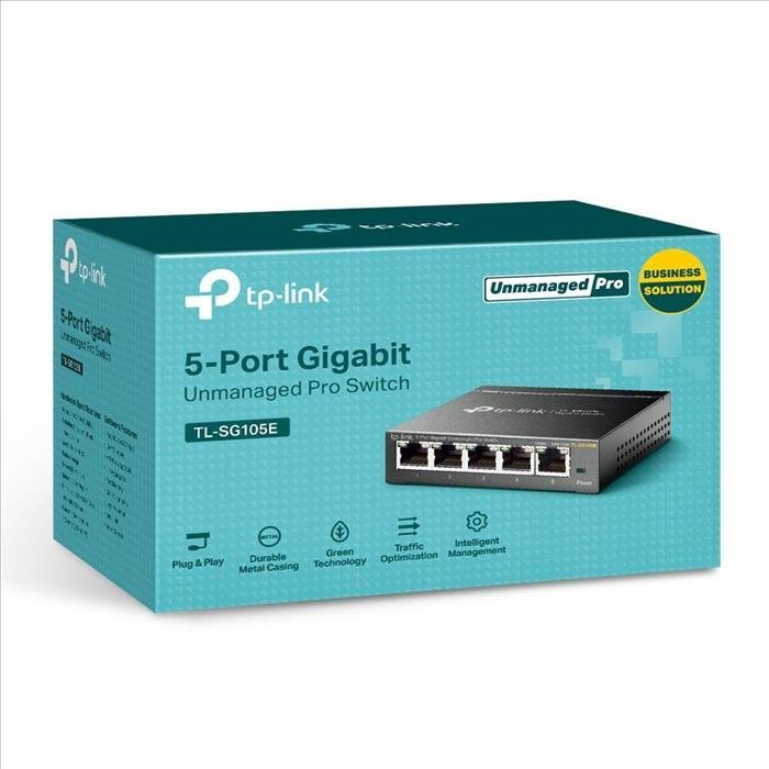 Switch TP-LINK SG-105E 5 bocas Gigabit Easy Smart