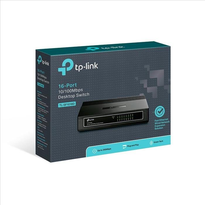 Switch TP-LINK SF-1016D 16 bocas 10-100 Mbps Esc