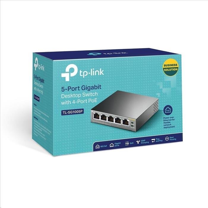 Switch TP-LINK TL-SG1005P 5 puertos Gigabit PoE