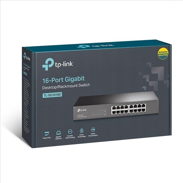 Switch TP-LINK SG1016D 16 bocas Gigabit Rackeable