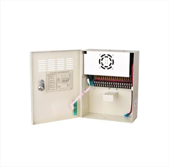 Fuente de alimentacion 12V 20A 18 CH con gabinete