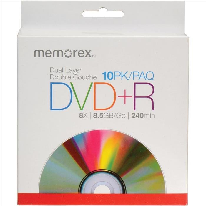 Bulk DVD Dual Layer x10 Memorex