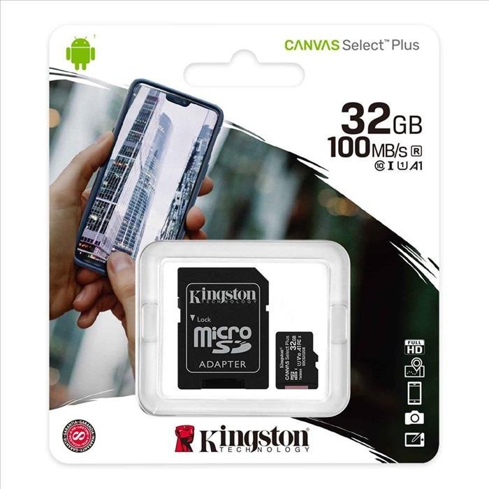 Micro SD  32 GB C-10 Kingston Canvas Select Plus