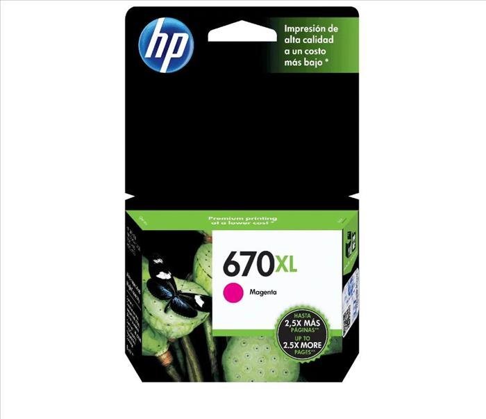 Cartucho original HP 670XL magenta CZ119AL