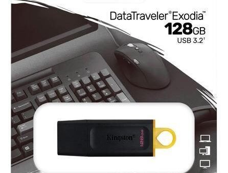 Pendrive 128 GB 3.2 Kingston DTX Exodia negro