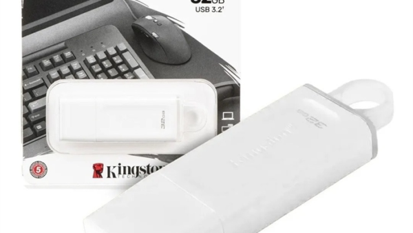 Pendrive 32 GB 3.2 Kingston Blanco aro Translucido