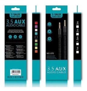 Cable audio plug a plug 1.5mt 3.5MM negro