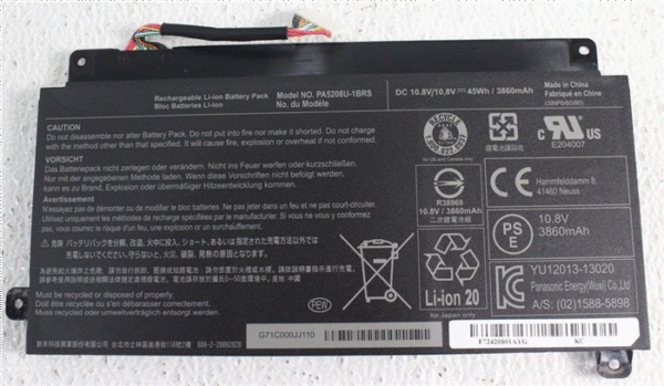 Bateria p/ Toshiba PA5208U E45W L55W P55W CB30 /35 - Imagen 3