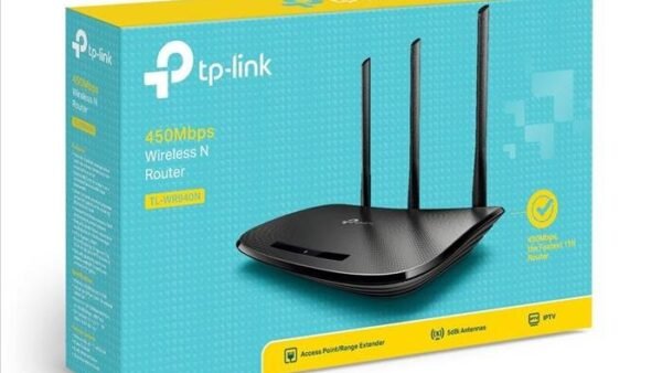 Router TP-LINK TL-WR940N 450Mbps 3 antenas 5dBi