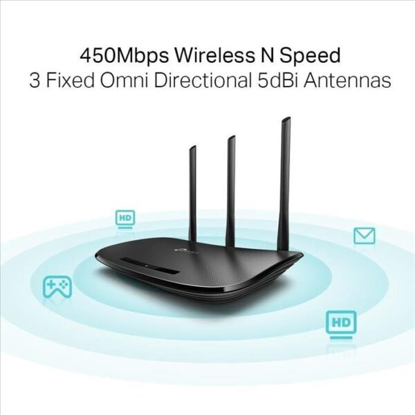 Router TP-LINK TL-WR940N 450Mbps 3 antenas 5dBi - Imagen 4