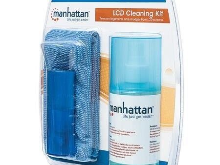 Limpiador LCD Kit Manhattan paño + cepillo 200ml