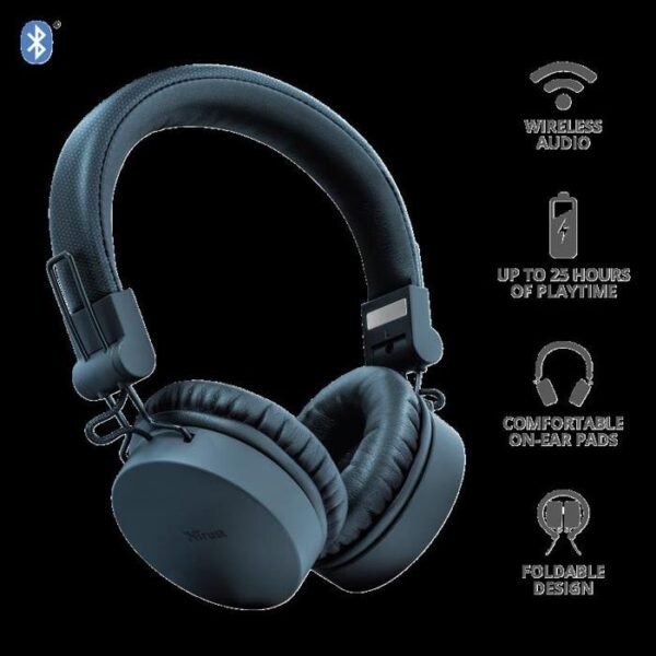 Vincha Trust TONES Bluetooth Azul - Imagen 2