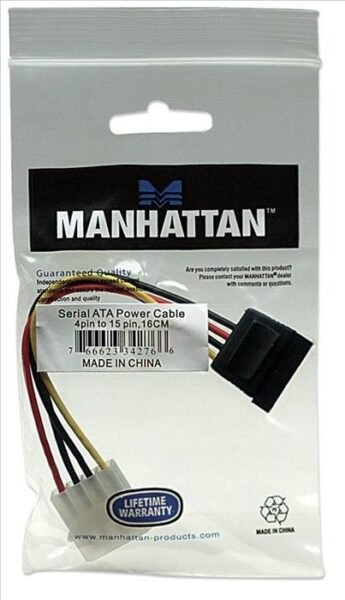Cable SATA MOLEX alimentacion Manhattan