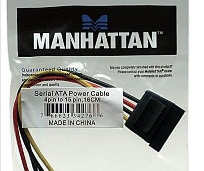 Cable SATA MOLEX alimentacion Manhattan