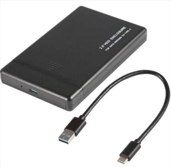 Carry case externo SATA USB 3.1 A USB-C Blanco