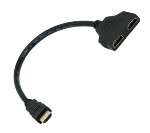 Cable Splitter HDMI 1 macho a 2 hembras 30 cm