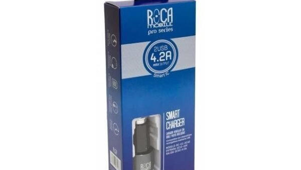 Cargador smart para auto USB 4.2A ROCA sin cable