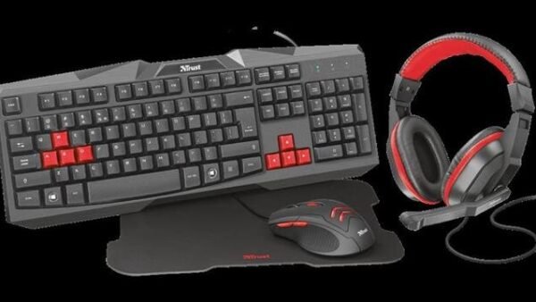 Kit Gaming Trust Ziva 22312 4 en 1 USB Iluminado
