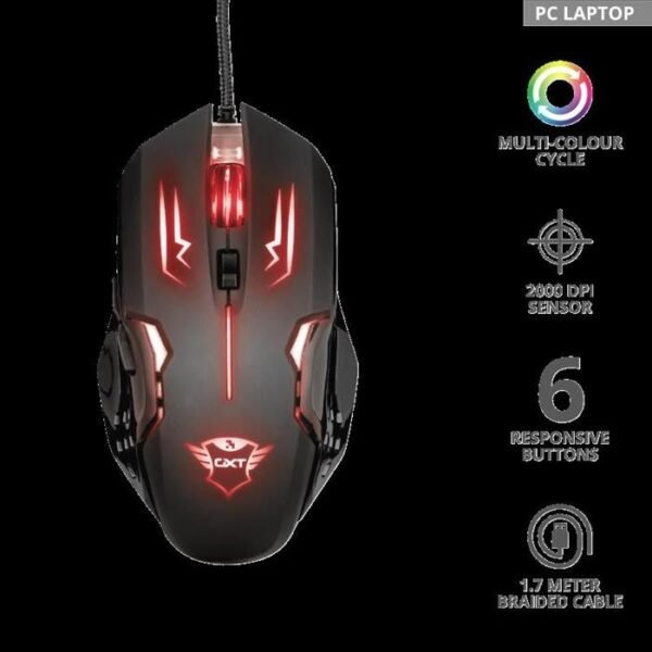 Mouse Trust GXT108 Gaming Rava 22090 Inalámbrico - Imagen 4