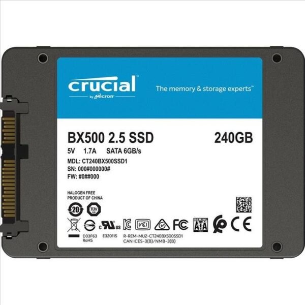 SSD  240 GB Crucial BX500 - Imagen 2